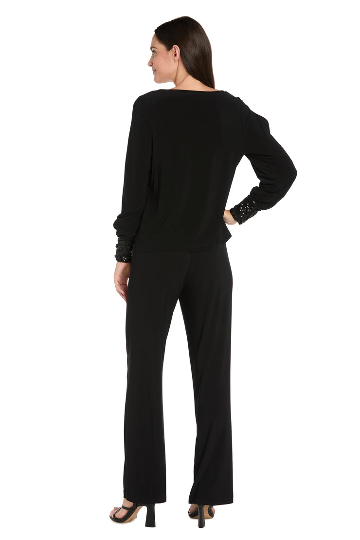 Glimmer Touch Slit-Sleeve Top