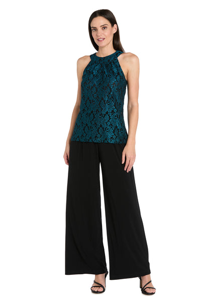 Midnight Elegance Lace Bow Jumpsuit
