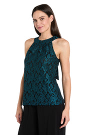 Midnight Elegance Lace Bow Jumpsuit