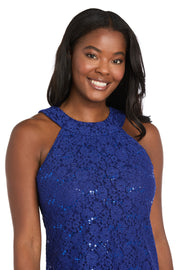 Glitter Lace Halter Jumpsuit
