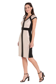 Champagne Edge Zip-Front Dress