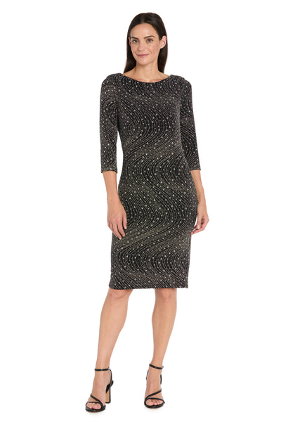Glitter Knit Sheath Dress