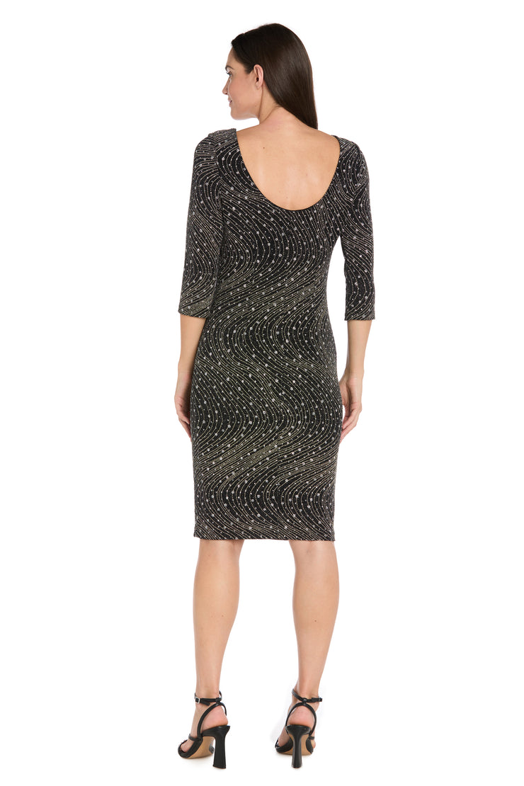Glitter Knit Sheath Dress - Petite R&M Richards Glitter Knit Sheath Dress - Petite R&M Richards