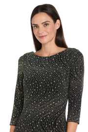 Glitter Knit Sheath Dress - Petite