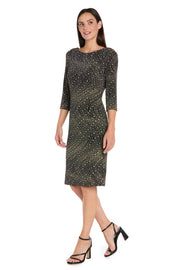 Glitter Knit Sheath Dress - Petite