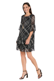 Printed Chiffon Lurex Dress