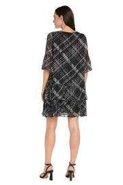 Printed Chiffon Lurex Dress