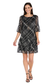Printed Chiffon Lurex Dress
