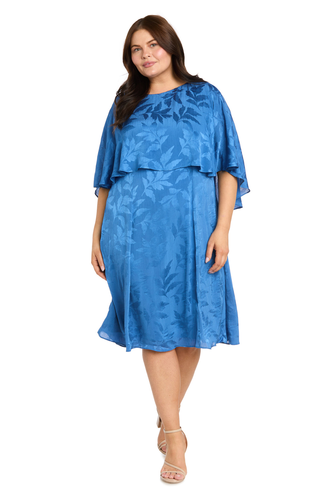princess polly baby blue dress R&M Richards 8442W - Knee-length Stretch Fabric, Beaded, Sheer,  Embellished: (95% Polyester, 5% Spandex) Sheath Dress