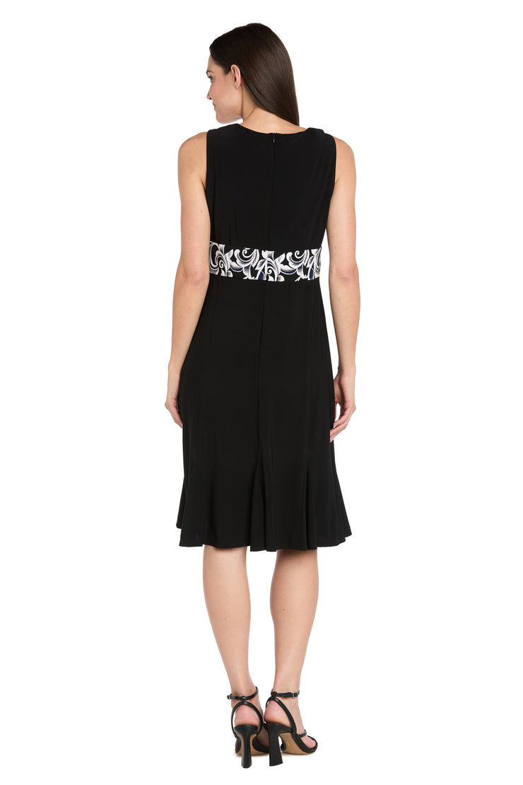 Printed Cropped Jacket & Solid ITY Swing Dress - Petite