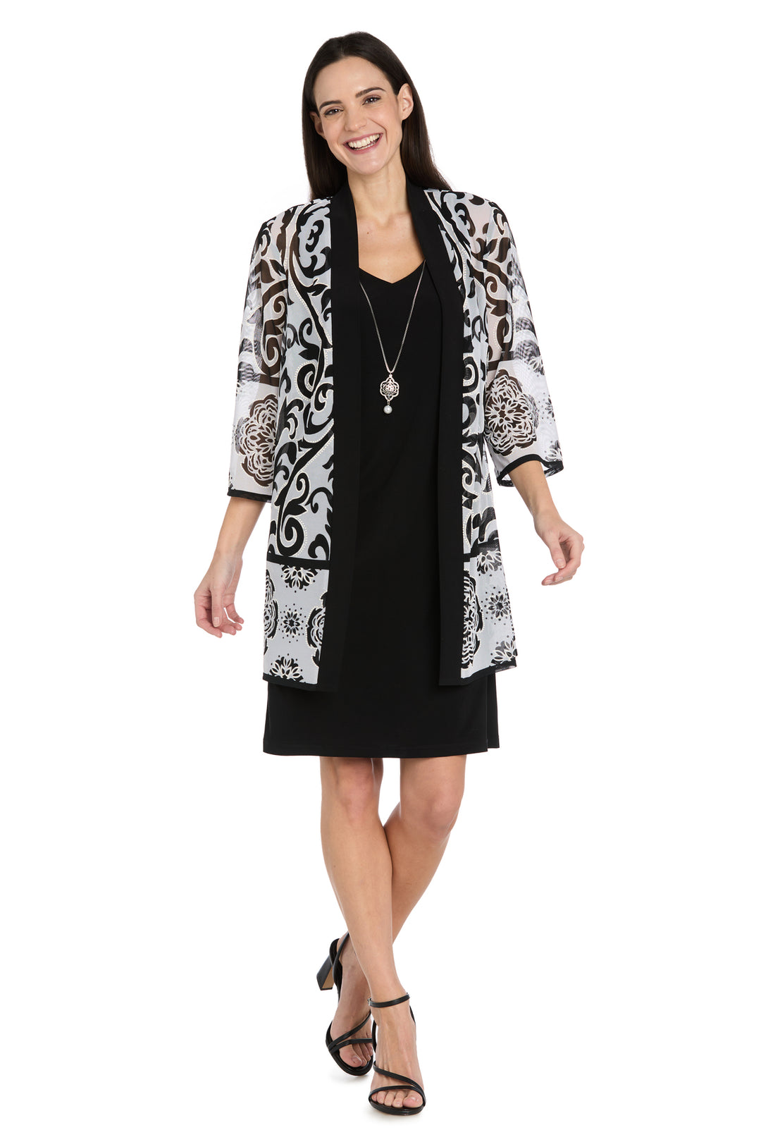 The Bianca Printed Jacket Dress Set – R&M Richards
