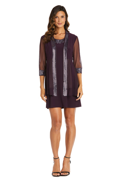 R&m richards purple dress best sale