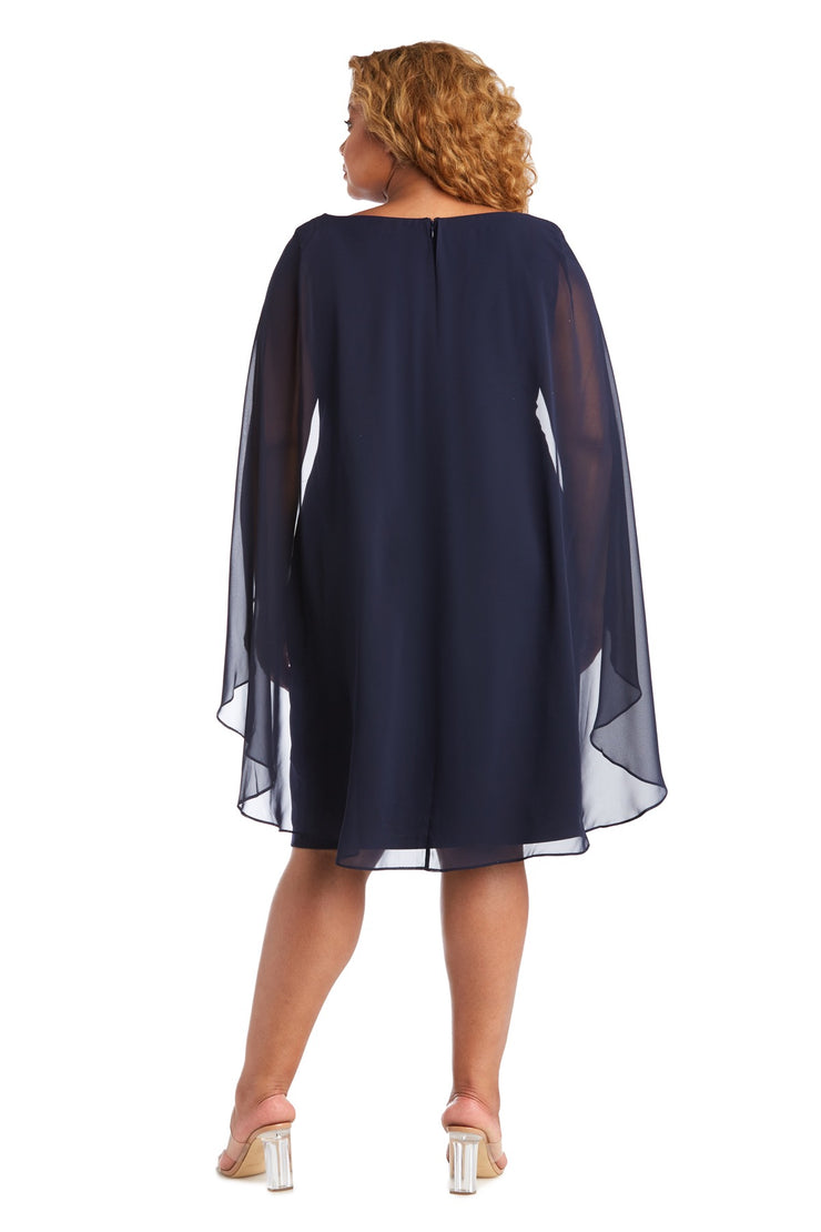 Chiffon Duster Cape Dress - Plus