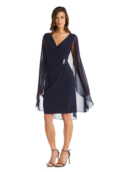 Chiffon Duster Cape Dress