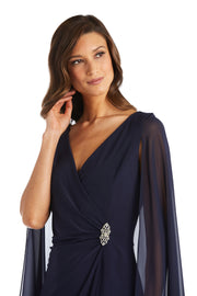 Chiffon Duster Cape Dress