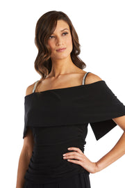 Off the Shoulder Jumpsuit with Ruched Bodice