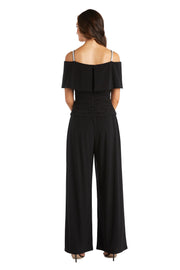 Off the Shoulder Jumpsuit with Ruched Bodice