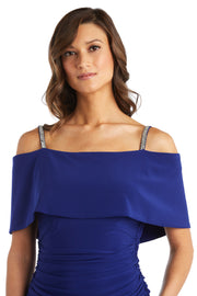 Off the Shoulder Jumpsuit with Ruched Bodice