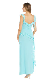 Ruffle Chiffon Maxi Dress