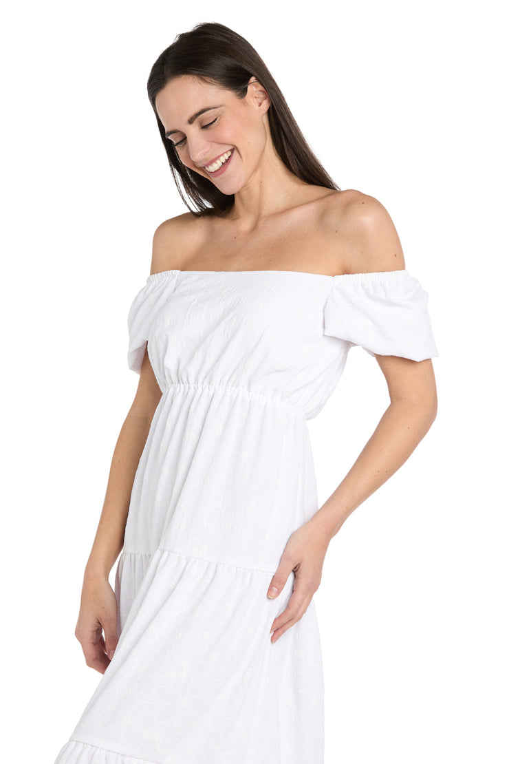 Spring Linen Midi Dress