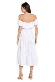 Spring Linen Midi Dress