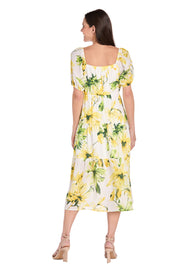 Sunflower Linen Midi Dress