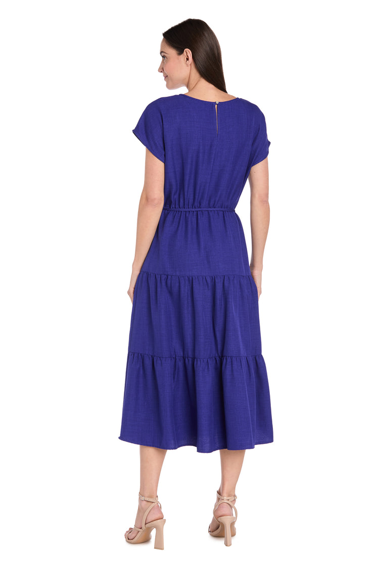Coastal Drift Linen Dress Indigo / 10 Coastal Drift Linen Dress Indigo / 10