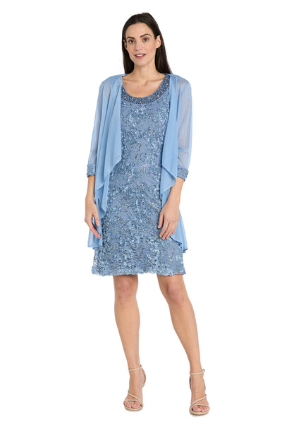 Two Piece Soutache Jacket Dress