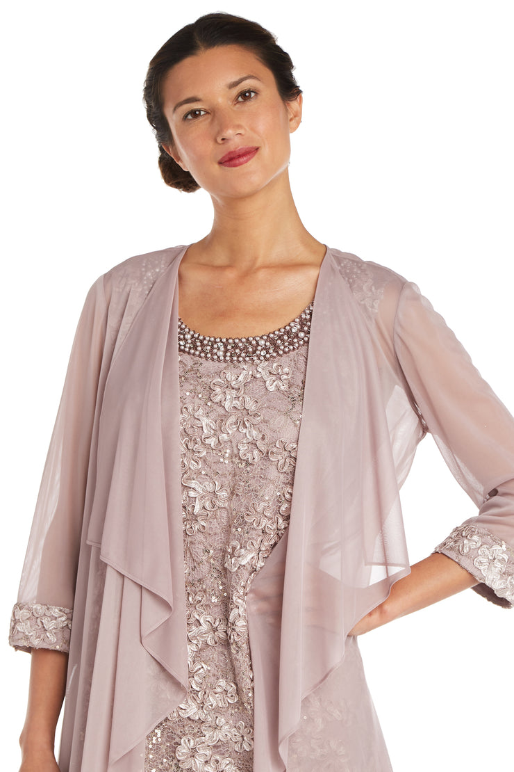 Two Piece Soutache Jacket Dress