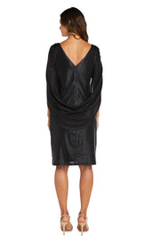 Cocktail Dress with Draped Sleeves