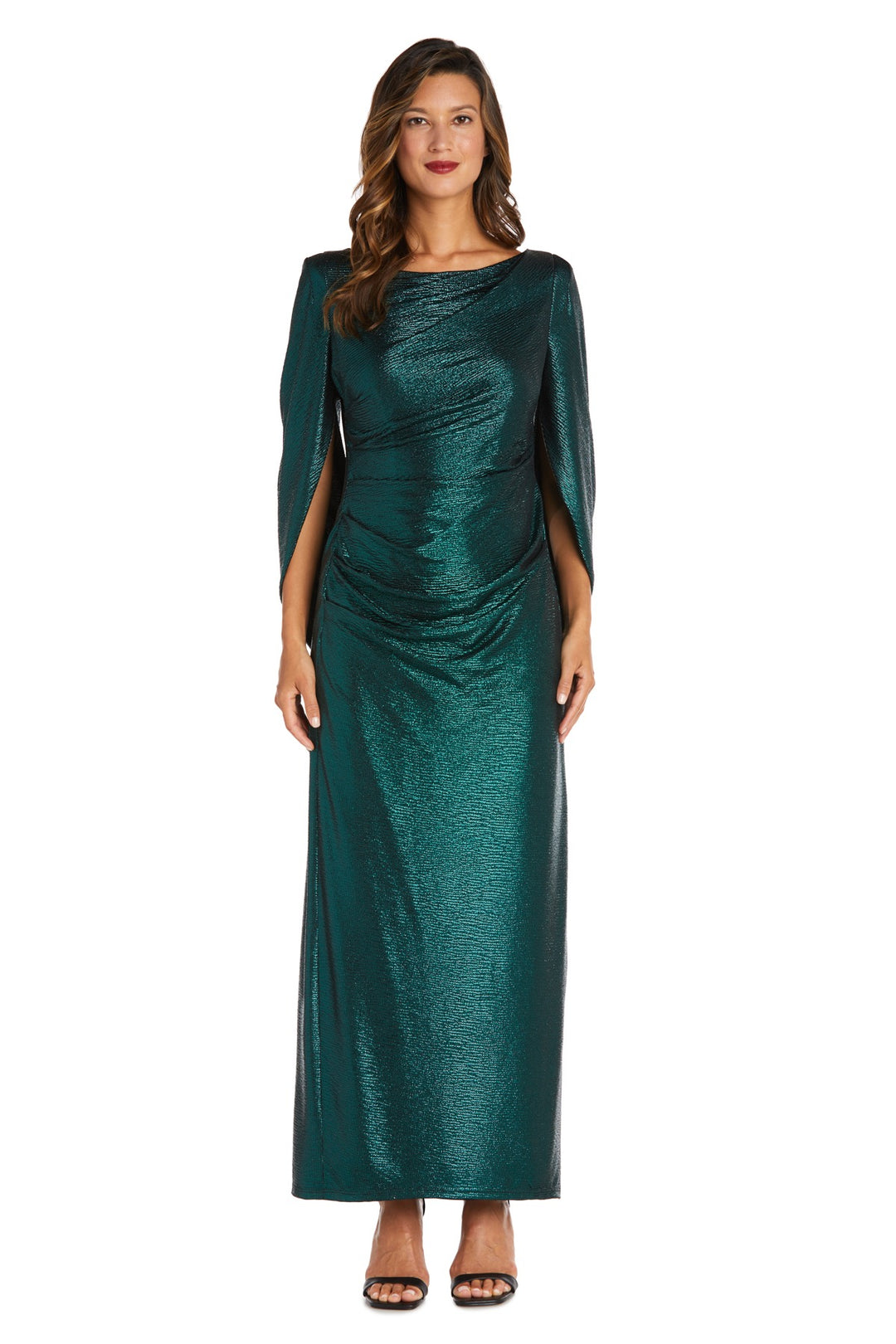 long sleeve drape back dress Drape Back Detail Long Sleeve Maxi Dress