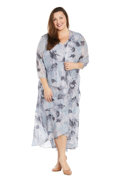 Two-Piece Chiffon Jacket Dress