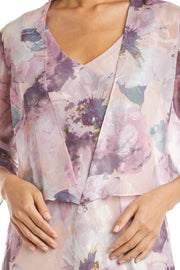 Two-Piece Chiffon Jacket Dress