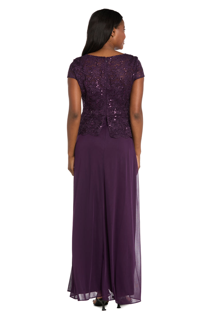 Vivienne Scalloped Lace Faux Wrap Dress