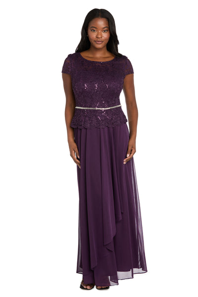Vivienne Scalloped Lace Faux Wrap Dress