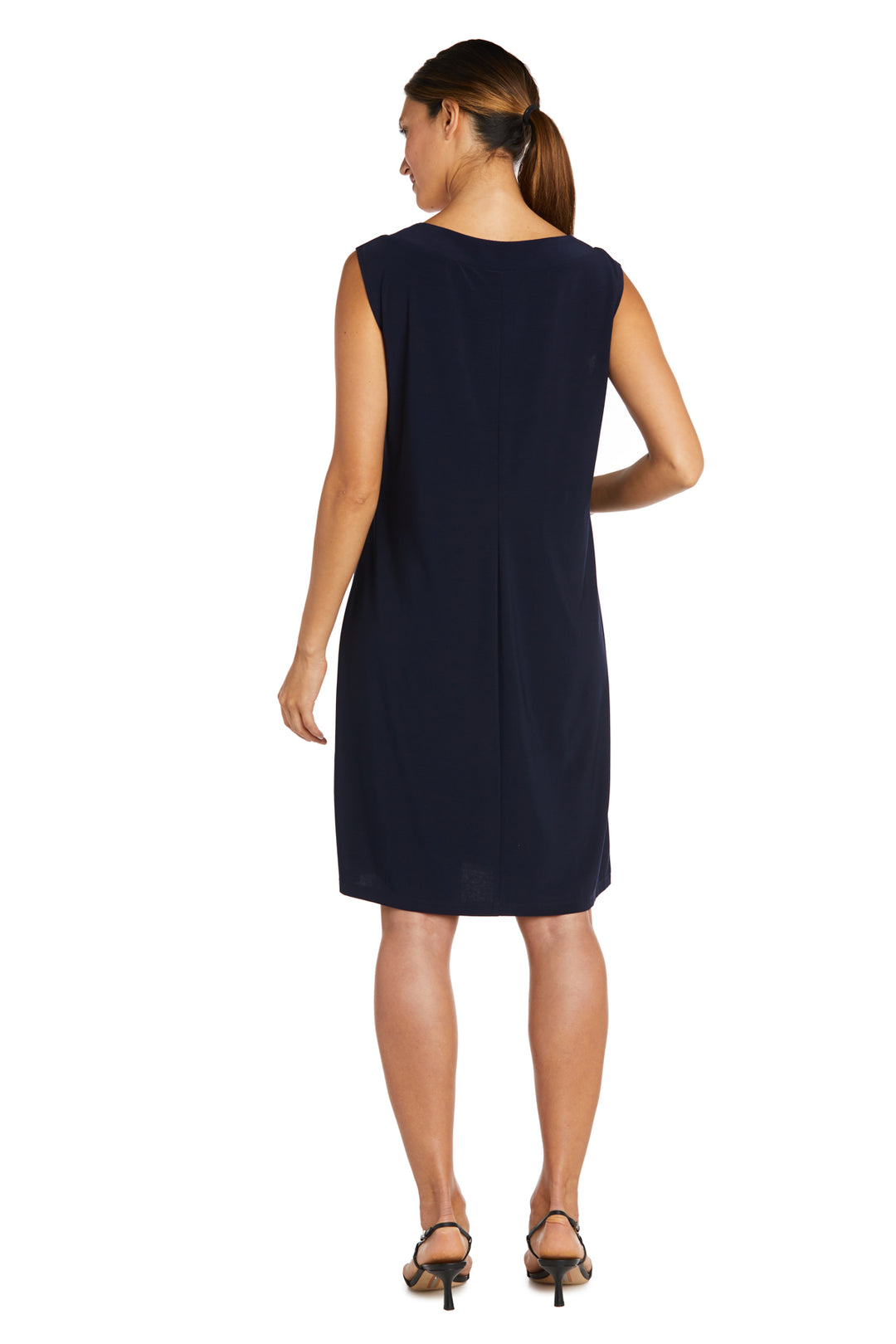 R&M Richards Womens Plus 2PC Mesh Inset Dress with Jacket