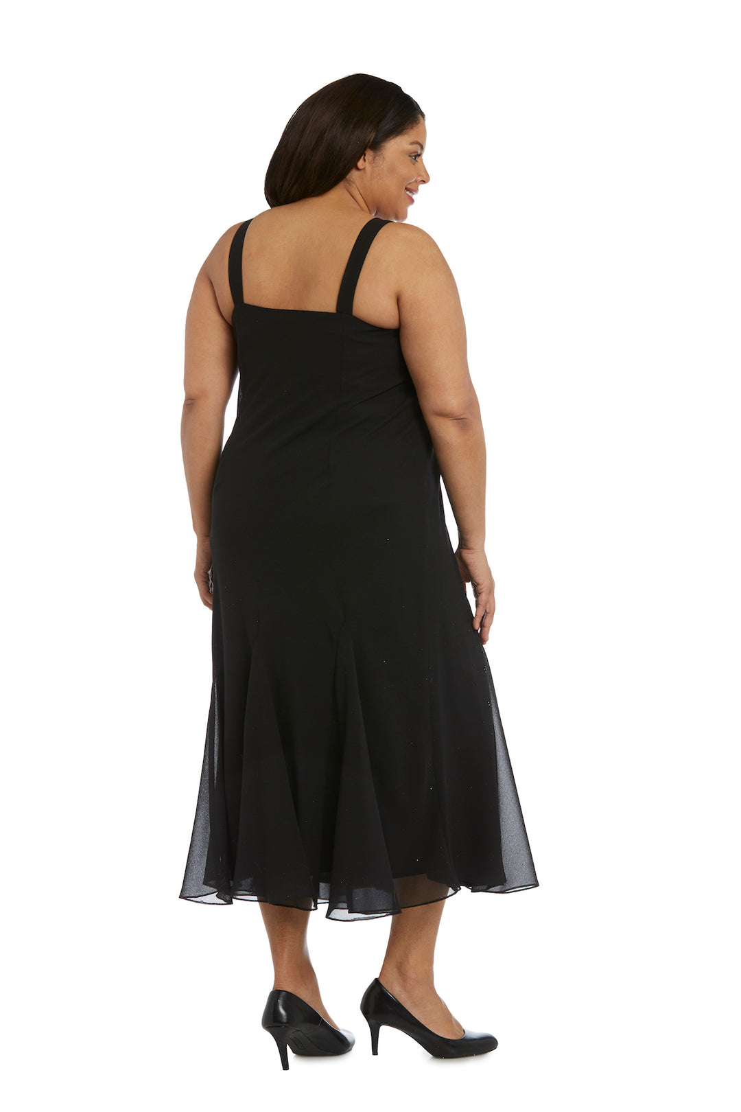 Beaded Slip Chiffon Jacket Dress - Plus – R&M Richards