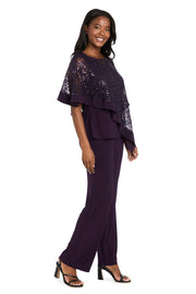 Asymmetric Poncho and Pant Set