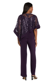 Asymmetric Poncho and Pant Set
