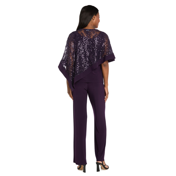 Asymmetric Poncho and Pant Set