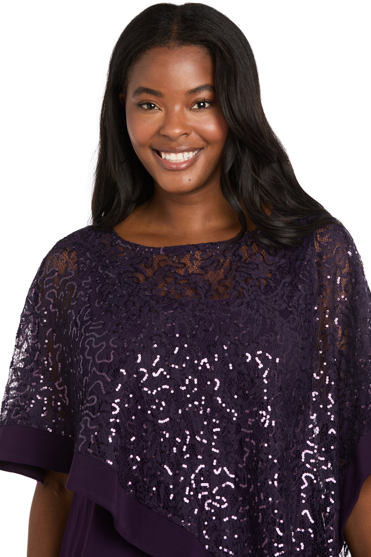 Asymmetric Poncho and Pant Set