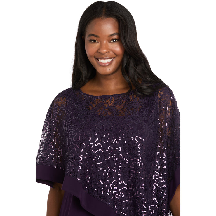 Asymmetric Poncho and Pant Set