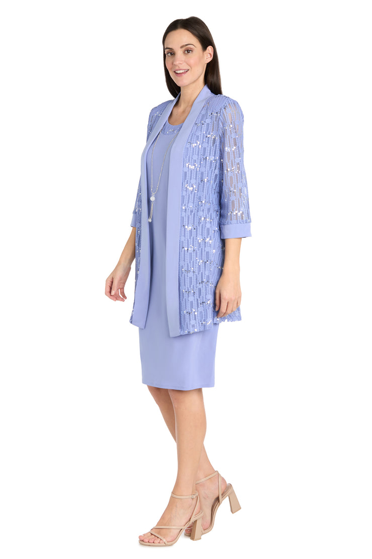 Circle Mesh Patterned Jacket Dress