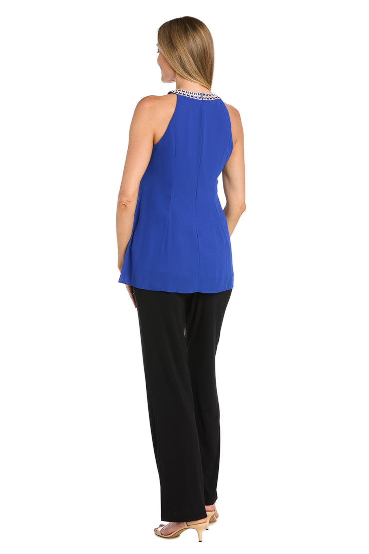 Scarf Halter Tunic With Neck Detail