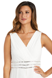 Wrap Front Panel Jumpsuit with Rhinestone Waist Detail