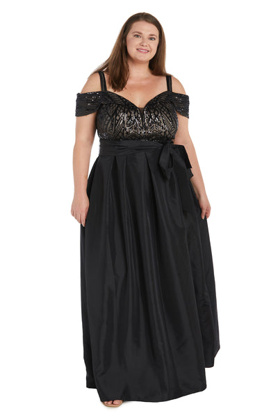 Off The Shoulder Evening Gown - Plus