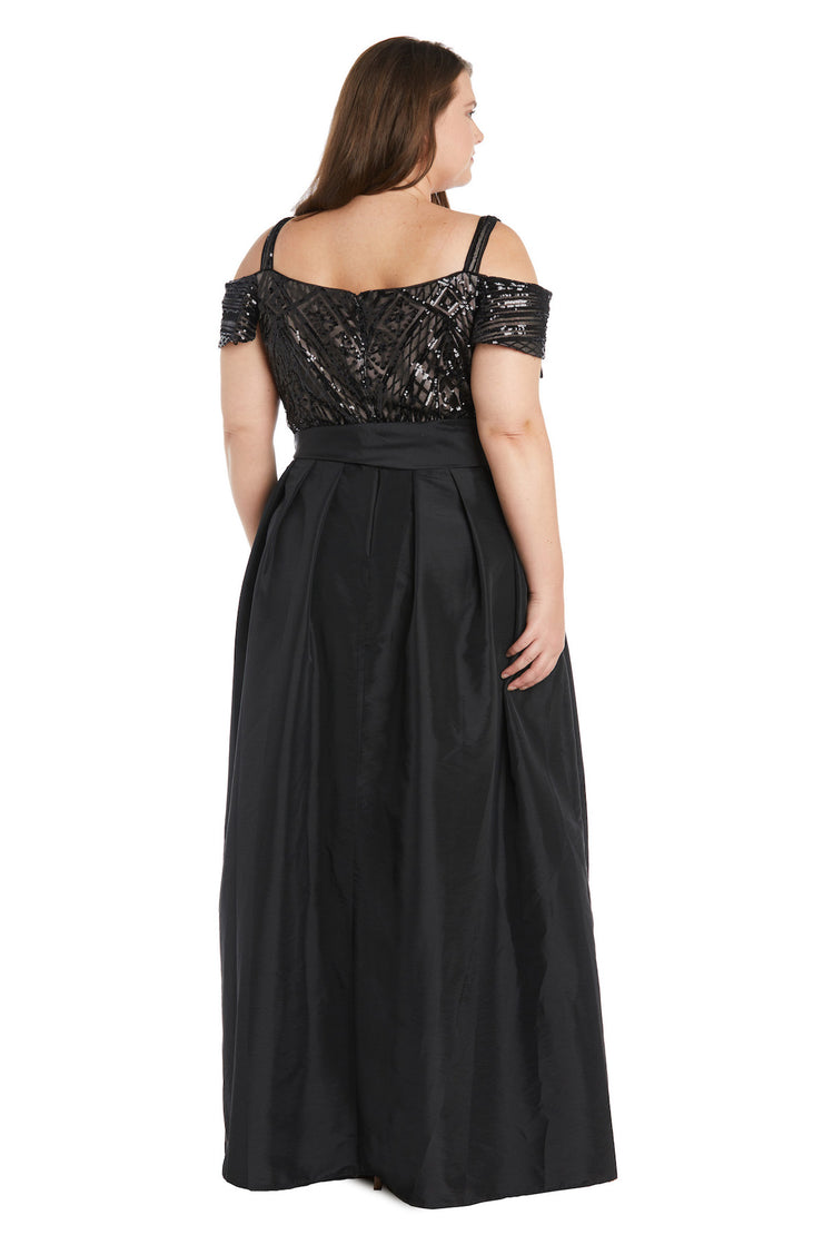 Off The Shoulder Evening Gown - Plus