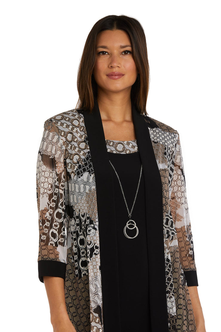 Jacket Dress with Necklace - Petite