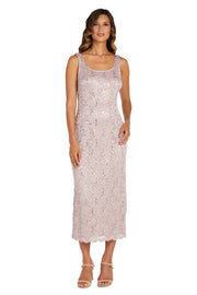 Lace Column Dress with Matching Lace Jacket