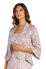 Lace Column Dress with Matching Lace Jacket
